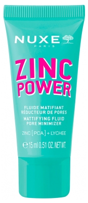 Nuxe Zinc Power Sérum Anti-Imperfections Anti-Boutons 30 ml + Fluide Matifiant Réducteur de Pores 15 ml Offert