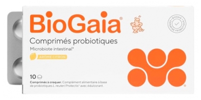BioGaia Probiotyczna Mikroflora Jelitowa o Smaku Cytrynowym 10 Tabletek do żucia BioGaia Probiotyczna Mikroflora Jelitowa o Smaku Cytrynowym 10 Tabletek do żucia