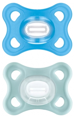 MAM Comfort 2 Silicon Soothers 2-6 Months - Colour: Blue MAM Comfort 2 Silicon Soothers 2-6 Months - Colour: Blue