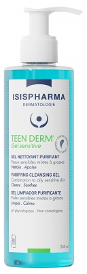 Isispharma Teen Derm Sensitive Cleansing Purifying Gel 250 ml Isispharma Teen Derm Sensitive Cleansing Purifying Gel 250 ml