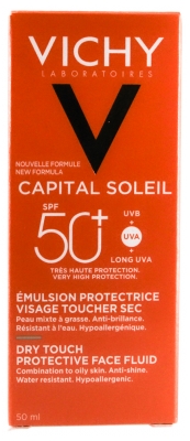 Vichy Capital Soleil Face Protection Emulsion SPF50 50ml Vichy Capital Soleil Face Protection Emulsion SPF50 50ml