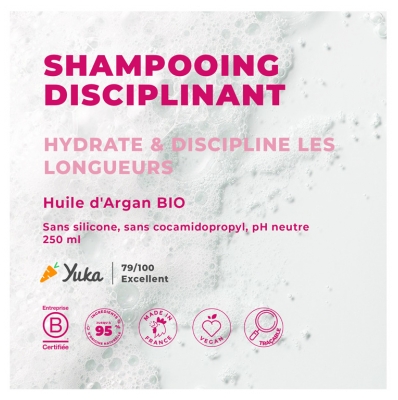 Energie Fruit Shampoing Disciplinant à l'Huile de Monoï, Rose et Argan 250 ml