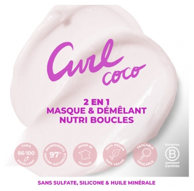 Energie Fruit 2en1 Masque Démêlant Nourrissant à l'Huile de Coco et Beurre de Karité 300 ml