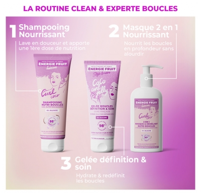 Energie Fruit Shampoing Nourrissant à l'Huile de Coco et Beurre de Karité 250 ml