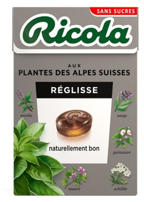Ricola Cukierki Lukrecjowe 50 g Ricola Cukierki Lukrecjowe 50 g
