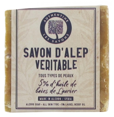 Authentine Oryginalne Mydło z Aleppo 5% Oleju z Jagód Laurowych 190 g Authentine Oryginalne Mydło z Aleppo 5% Oleju z Jagód Laurowych 190 g