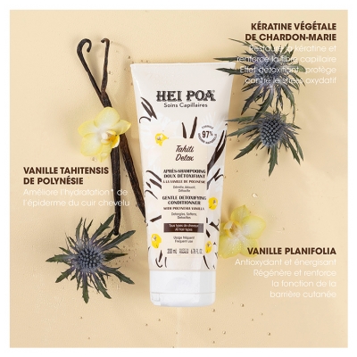 Hei Poa Tahiti Detox Après-Shampoing Doux Détoxifiant 200 ml