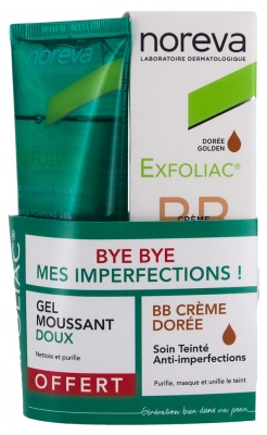 Noreva BB Cream 30 ml + Soft Foaming Gel 100 ml Bezpłatnie - Barwa: Złoty Noreva BB Cream 30 ml + Soft Foaming Gel 100 ml Bezpłatnie - Barwa: Złoty