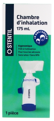 Stentil Ergonomic BPA-Free Inhalation Chamber 175 ml - Size: 6 years to Adult Stentil Ergonomic BPA-Free Inhalation Chamber 175 ml - Size: 6 years to Adult