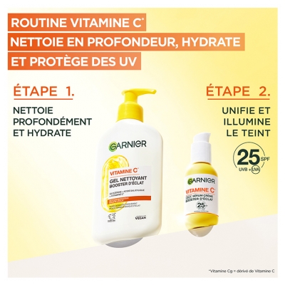 Garnier SkinActive Vitamine C Sérum Crème 2en1 Booster d'Éclat SPF25 50 ml