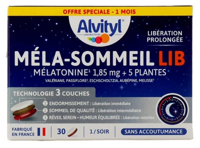 Alvityl Méla-Sommeil Lib 30 Tablets Alvityl Méla-Sommeil Lib 30 Tablets