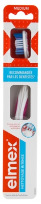 Elmex Intensive Cleaning Medium Toothbrush - Colour: Pink Elmex Intensive Cleaning Medium Toothbrush - Colour: Pink