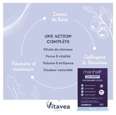Vitavea Manhaé Cheveux Expert 120 Gélules