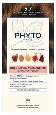 Phyto Couleur Coloration Permanente - Coloration : 5.7 Châtain Clair Marron Phyto Couleur Coloration Permanente - Coloration : 5.7 Châtain Clair Marron