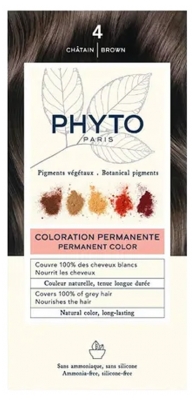 Phyto Color Permanent Color - Hair Colour: 4 Brown Phyto Color Permanent Color - Hair Colour: 4 Brown