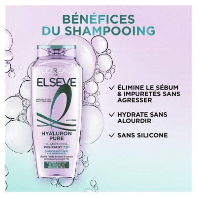L'Oréal Paris Elseve Hyaluron Pure Purifying Shampoo 72H 250 ml