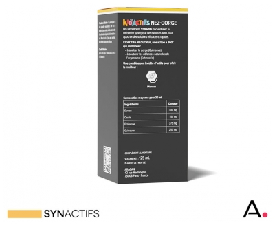 Aragan Synactifs KidActifs Sirop Nez-Gorge 125 ml