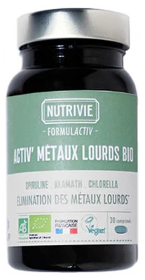 Nutrivie Heavy Metals Complex Organic 30 Tablets Nutrivie Heavy Metals Complex Organic 30 Tablets