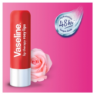 Vaseline Stick à Lèvres Rosy Lips 4,8 g