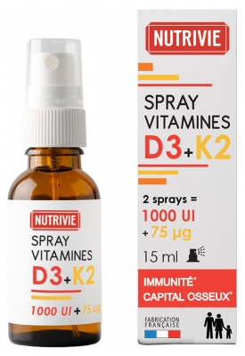 Nutrivie Witamina D3 + K2 Spray 15 ml Nutrivie Witamina D3 + K2 Spray 15 ml