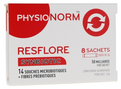 Laboratoire Immubio Physionorm Resflore Lactic Ferments 8 Sachets Laboratoire Immubio Physionorm Resflore Lactic Ferments 8 Sachets