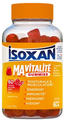 Isoxan Ma Vitalité Adulte 60 Ans+ 60 Gummies Isoxan Ma Vitalité Adulte 60 Ans+ 60 Gummies