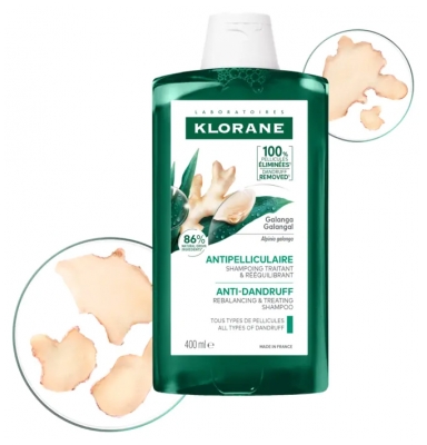 Klorane Przeciwłupieżowy Szampon Równoważący z Galangą 400 ml