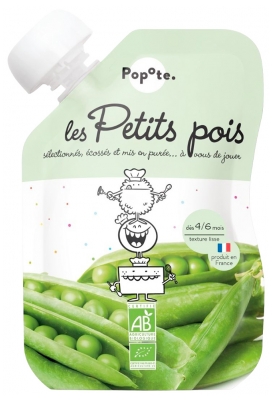 Popote Gourd Les Petits Pois Purée From 4/6 Months Organic 120 g