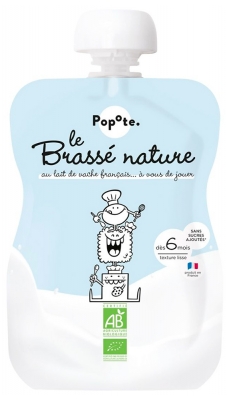 Popote Gourd Le Brassé Nature Purée From 6 Months Organic 100 g