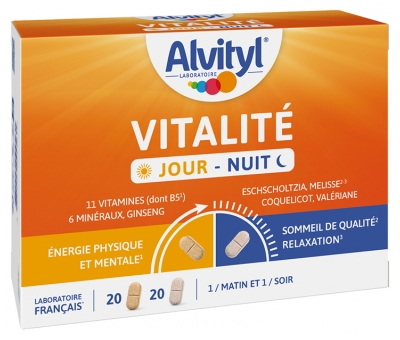 Alvityl Vitalité 20 Tablets Day + 20 Tablets Night Alvityl Vitalité 20 Tablets Day + 20 Tablets Night