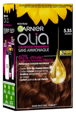 Garnier Olia Trwała Farba do Włosów bez Amoniaku 120 g - Kolor: 5.35 Brownie Garnier Olia Trwała Farba do Włosów bez Amoniaku 120 g - Kolor: 5.35 Brownie