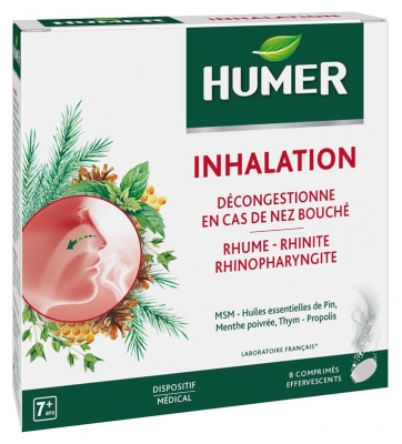 Humer Inhalation 8 Comprimés Effervescents Humer Inhalation 8 Comprimés Effervescents
