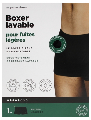 Les Petites Choses Boxer Lavable Homme Fuites Légères - Taille : L Les Petites Choses Boxer Lavable Homme Fuites Légères - Taille : L