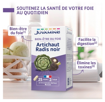 Juvamine Artichaut Radis Noir 50 Gélules
