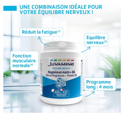 Juvamine Magnésium Marin Vitamine B6 120 Comprimés