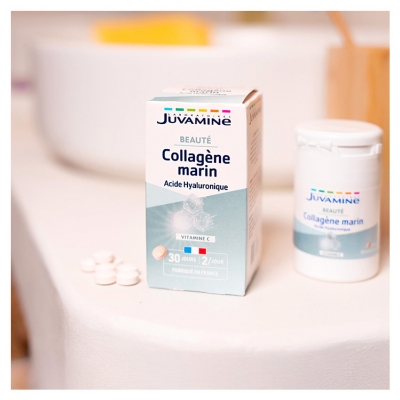 Juvamine Marine Collagen Hyaluronic Acid 60 Tabletek
