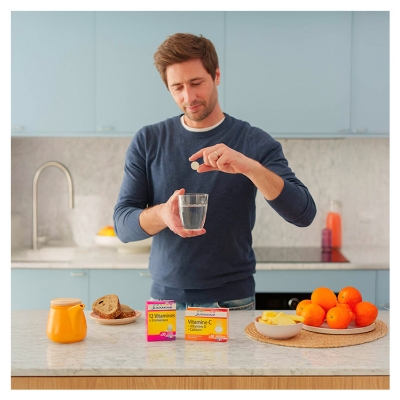 Juvamine Vitamin C Vitamin D Calcium 30 Effervescent Tablets