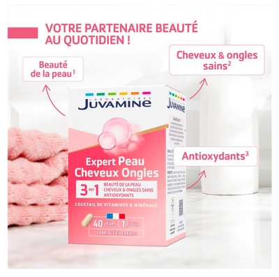 Juvamine Peau Cheveux Ongles 40 Gélules