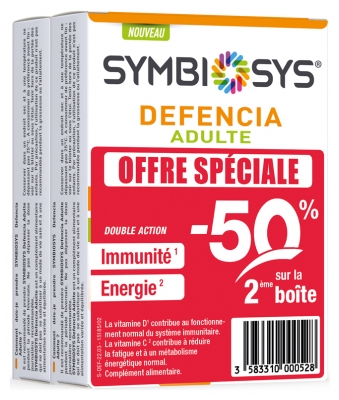 Biocodex Symbiosys Defencia Adulte Lot de 2 x 30 Gélules Biocodex Symbiosys Defencia Adulte Lot de 2 x 30 Gélules