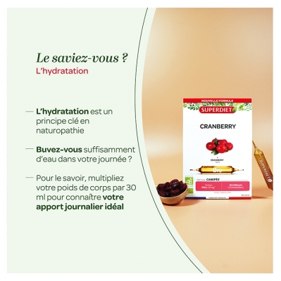 Superdiet Cranberry Bio 20 Ampoules