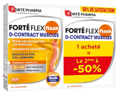 Forté Pharma Forté Flex Flash D-Contract' Muscles Set of 2 x 20 Tablets Forté Pharma Forté Flex Flash D-Contract' Muscles Set of 2 x 20 Tablets