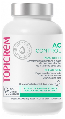 Topicrem AC Control Clear Skin 60 Kapsułek Topicrem AC Control Clear Skin 60 Kapsułek