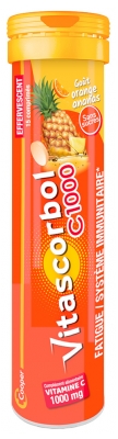Vitascorbol C1000 15 Comprimés Effervescents - Goût : Orange/Ananas