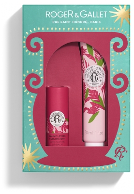 Roger & Gallet Gingembre Rouge Crème Mains 30 ml + Baume Lèvres Sublimateur 3,5 g