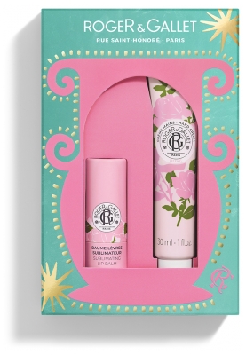 Roger & Gallet Rose Hand Cream 30 ml + Sublimating Lip Balm 3,5 g