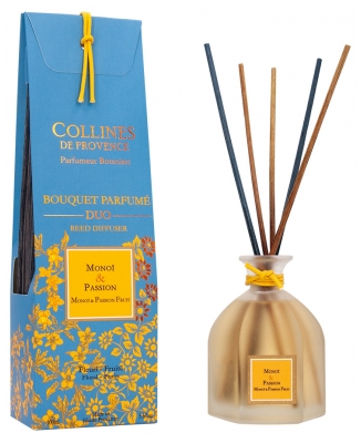 Collines de Provence Bouquet Parfumé Duo 100 ml - Senteur : Monoï & Passion Collines de Provence Bouquet Parfumé Duo 100 ml - Senteur : Monoï & Passion