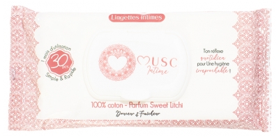 Musc Intime Lingettes Intimes Sweet Litchi 30 lingettes