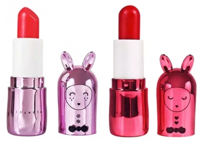 Inuwet Duo Deluxe Metal Scented Lip Balm Stars Sorbet Framboise & Pomme D'Amour 2 x 3,5 g