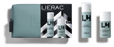 Lierac Homme Fluide Anti-Âge Global 50 ml + Deodorant Anti-Transpirant 48H Anti-Traces 50 ml and its Kit Offered