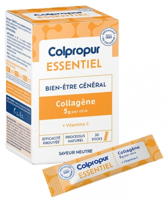 Colpropur Essentiel Bien-Être Général Collagène 5 g 20 Sticks Colpropur Essentiel Bien-Être Général Collagène 5 g 20 Sticks